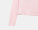 Matan Stripe Halter V-neck Long Sleeve T-shirt Set