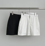 Tight Banding H-line Cotton Skirt Pants