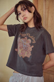 CAKE PARTY Pigment Crop Short Sleeve Tee