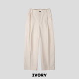Hazy Cotton Pintuck Pants