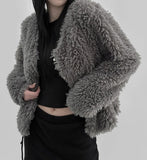 Riche Boucle Fur Cardigan