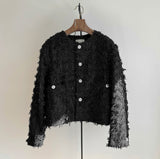 Fron Crop Tweed Jacket