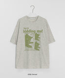 [unisex] Formt Cat Print Over Short Sleeve Tee