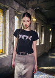 Melting Butterfly CROP TEE