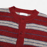 [wool21%] sway multi-stripe cardigan