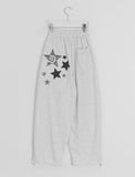 [unisex] Lakani Star Printing Banding Wide Pants