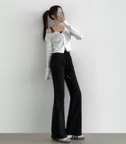 Slim Fit Bootcut Banding Pants