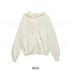 Lenti Summer See-through Hood Zip-Up