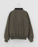 Lano Washing Color Matching Collar Work Jacket