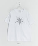 [unisex] Yuhika Star Patch Over Short Sleeve Tee