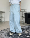 Denif Button Balloon Denim Pants
