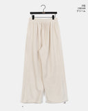 Reno cut fleece two-way wide pants