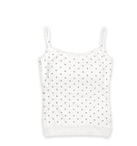 mary dot lace sleeveless top