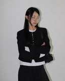 Nais Frill Layered Round Long Sleeve T-Shirt