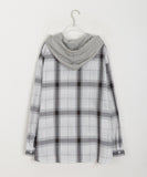 [unisex] Rotany Over Check Hood Shirt