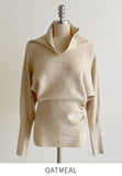Nemad Gaori Button Shirring Turtleneck Knit