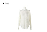 Ez Alpaca Boat Neck Cable Knit
