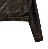 Snug Vintage Cropped Leather Jacket