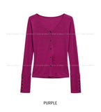 Luca V-neck Button Tencel Cardigan