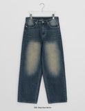 Belker Brushed Denim Balloon Wide Pants