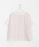 [BAONHAUS] Peurua Check Color Matching Short Sleeve Blouse