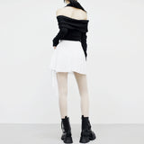 Kehi unbalanced mini skirt