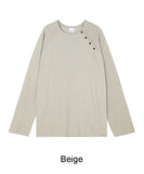 Rubin Pigment Button T-Shirt