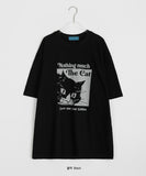[unisex] Mihu Cat Printing Over Short Sleeve Tee