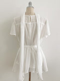 Hens Halter Tie Chiffon Blouse (Belt set)
