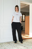 French Stitch Embroidered Sweatpants