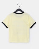 Beyou Lettering Ringer Short Sleeve T-Shirt