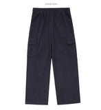 Pale corduroy cargo string pants