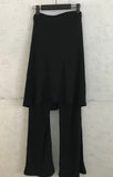 Flow wrap skirt pants