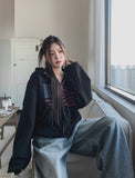 Blind washing balloon denim pants