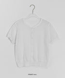 Setdri Linen Short Sleeve Round Cardigan
