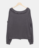 Duane Slub Frill Cardigan