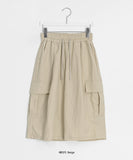 Teles Nylon Banding Cargo Bermuda Pants