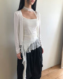 Mude Open Crop Cardigan