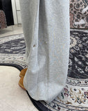 Shallo button balloon sweatpants