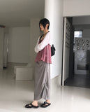 Racine Summer Ribbed Ribbon String Shawl Bolero Cardigan