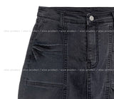 destroyed slit mini skirt