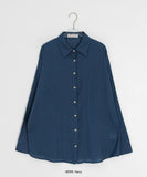 [BAONHAUS] Karene See-through Over Gauze Shirt