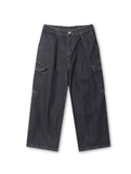Balloon Stitch Cargo String Denim Pants