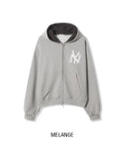 NY Applique Crop Hood Zip-Up