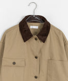Enquo Suede Over Color Matching Work Jacket