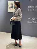 Bedu Double Chiffon Flare Long Skirt