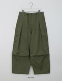 [unisex] Genki parachute string wide cargo pants