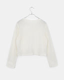 Cheche flower see-through button cardigan
