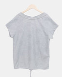 Shutin Big Dot Off-Shoulder Short Sleeve T-Shirt