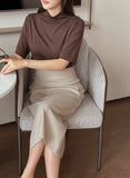 Hoyren Flap H-Line Long Skirt